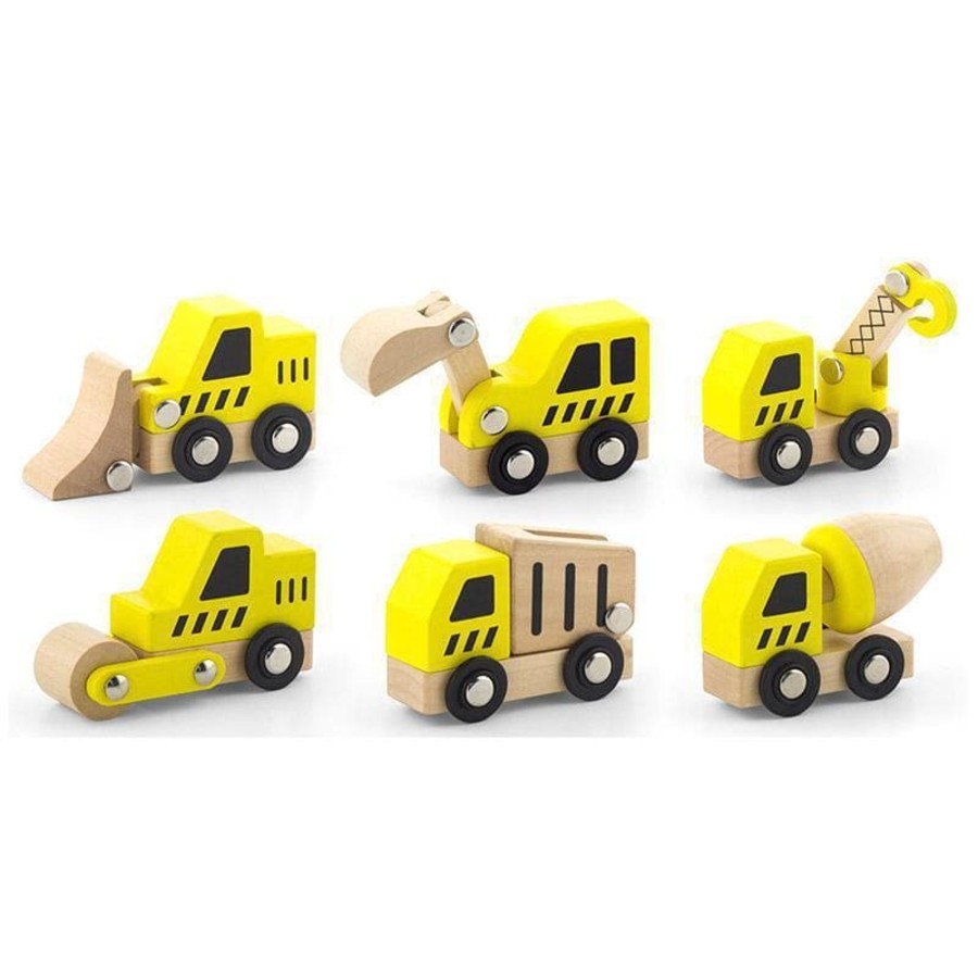 Kids Toys Viga Toys Construction Vehicle Toys | Construction Vehicles Set (6 Pcs)