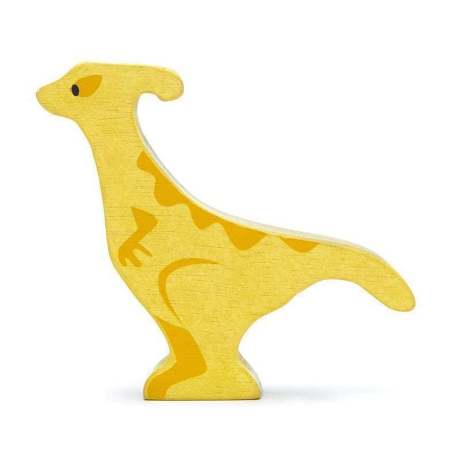 Kids Toys Tender Leaf Toys Animal Figurines | Parasaurolophus Wooden Dinosaur