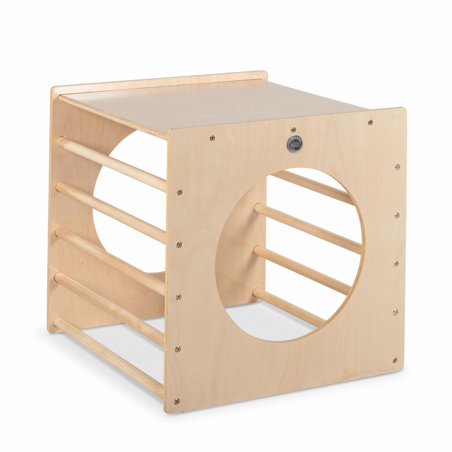 Piklers My Happy Helpers | Birch Top Play Cube - Unvarnished Scratch Dent