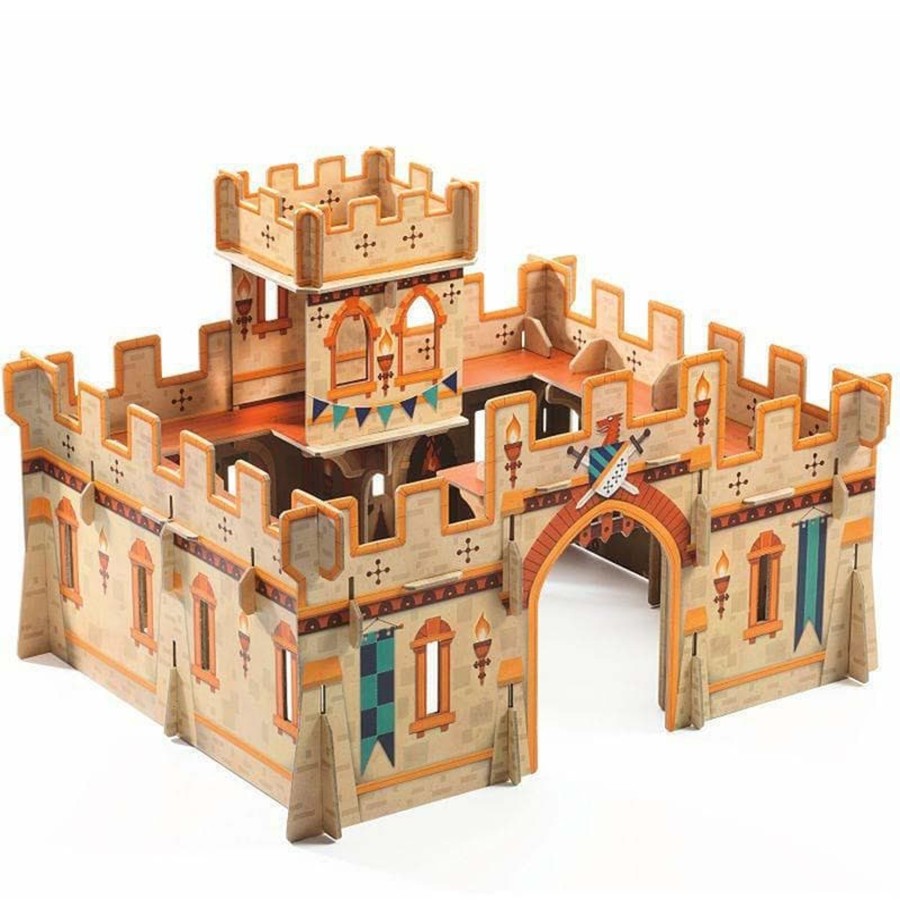 Kids Toys Djeco Building Playscapes | Medieval Castle Pop To Play