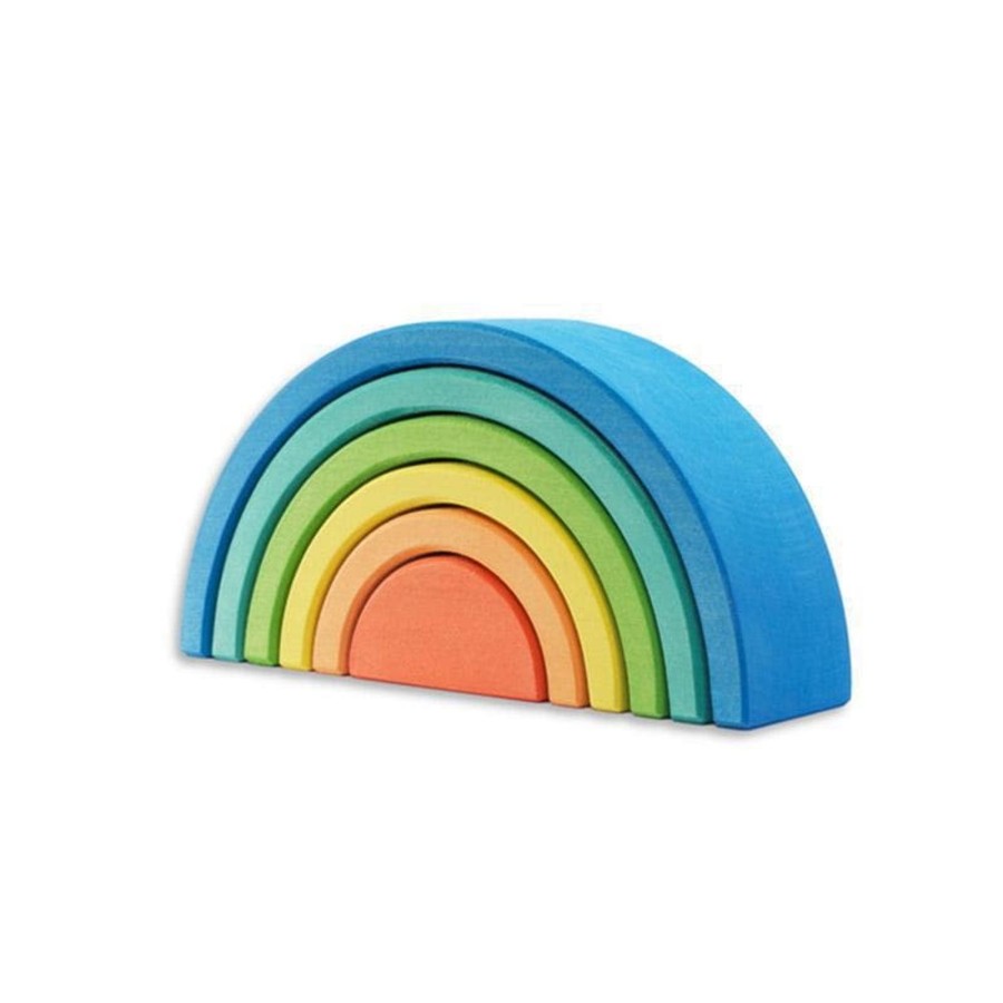 Kids Toys Ocamora Wooden Rainbows | Rainbow - 6 Piece