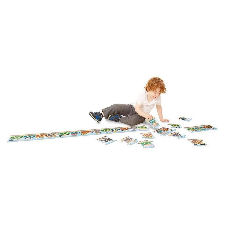 Kids Toys Melissa & Doug Jigsaws | Alphabet Express Floor Puzzle - 27Pc