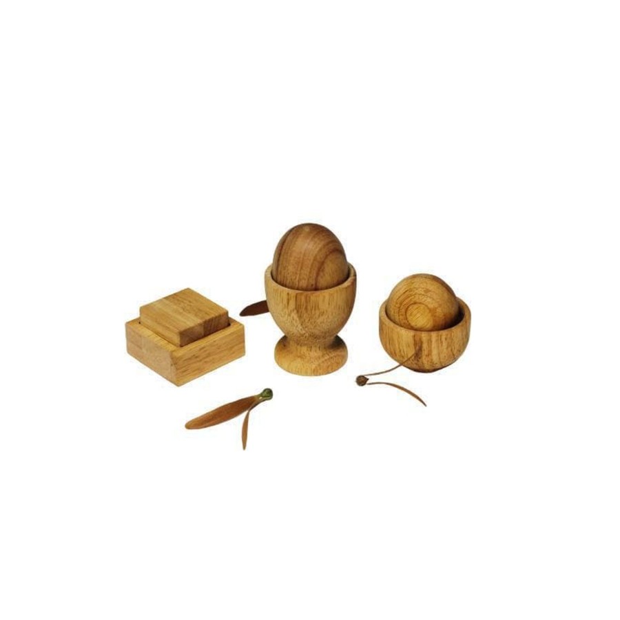 Kids Toys Qtoys Steiner/Waldorf Inspired | Montessori Egg, Ball And Cup Set