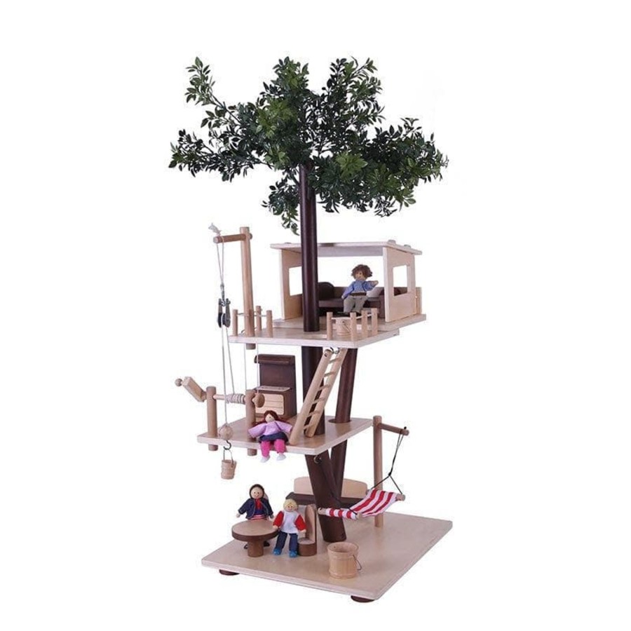 Kids Toys EverEarth Wooden Doll Houses | Tree House