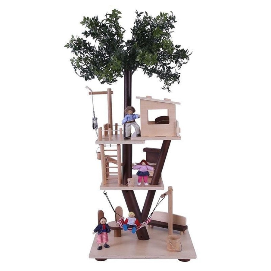 Kids Toys EverEarth Wooden Doll Houses | Tree House