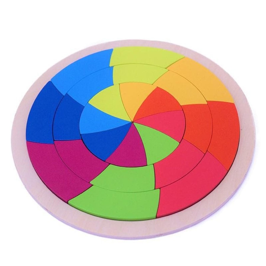 Kids Toys My Happy Helpers Wooden Puzzles | Circle Of Colours Puzzle