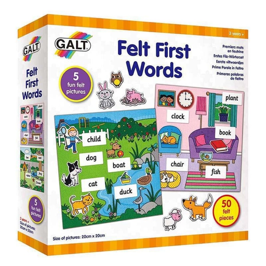 Kids Toys Galt Wooden Puzzles | Felt First Words