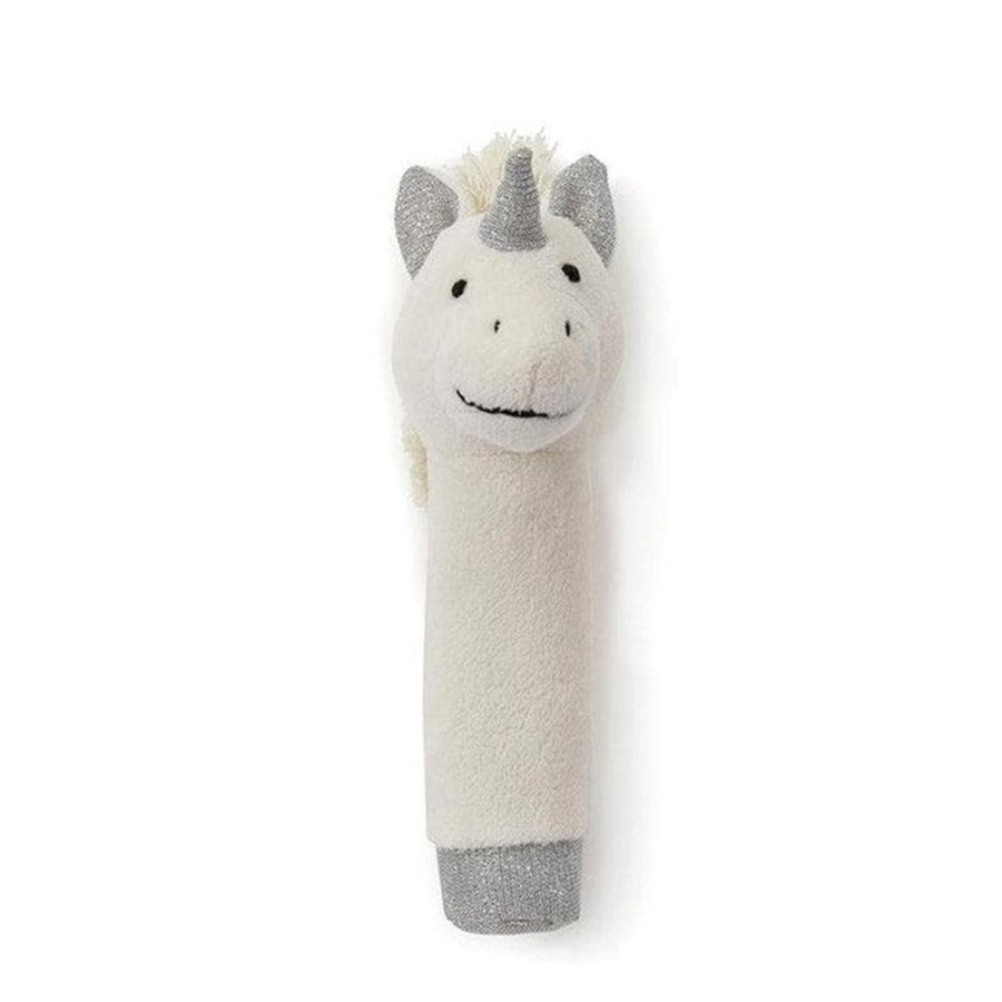 Babies & Toddlers Nana Huchy Soft Toys | Unicorn Rattle - White