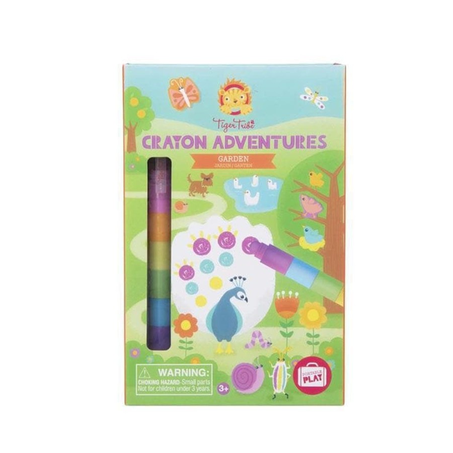 Kids Toys Tiger Tribe Colour & Paint | Crayon Adventures - Garden