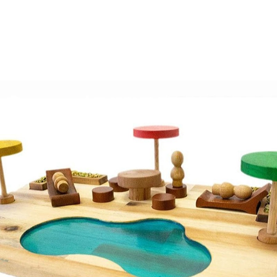 Kids Toys Qtoys Small World Play | Gnomes Resort Imaginative Play Set