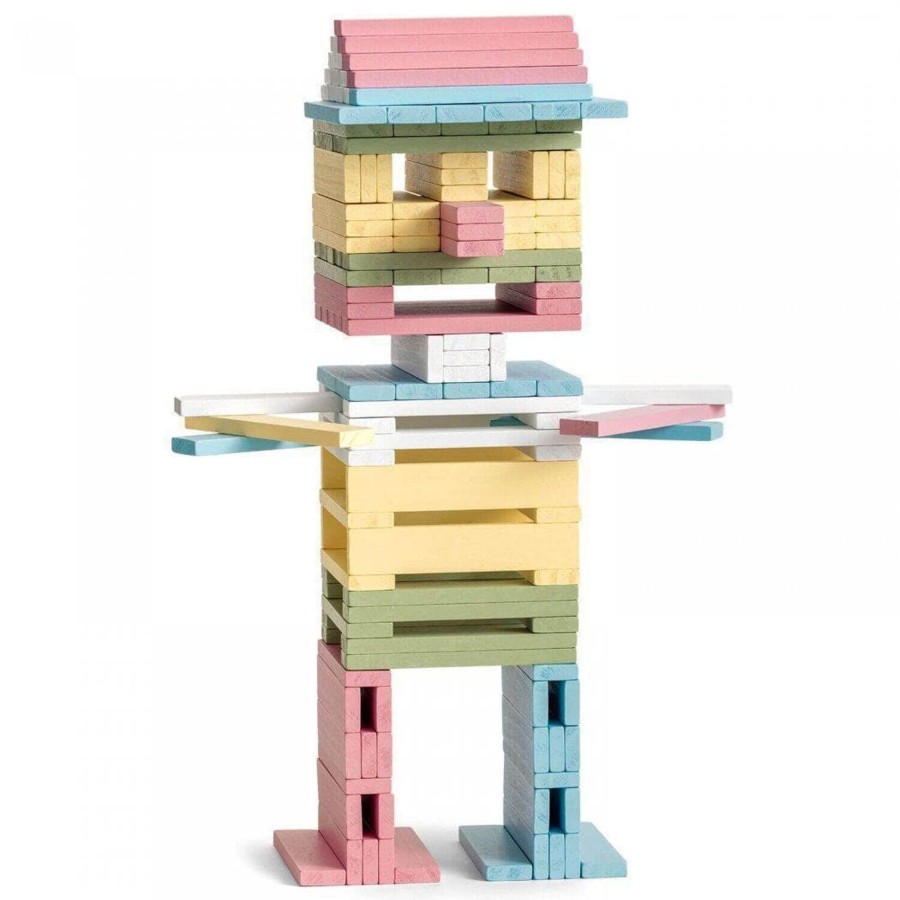 Kids Toys Micki Construction Blocks | Building Rods - 150 Pieces - Pastel