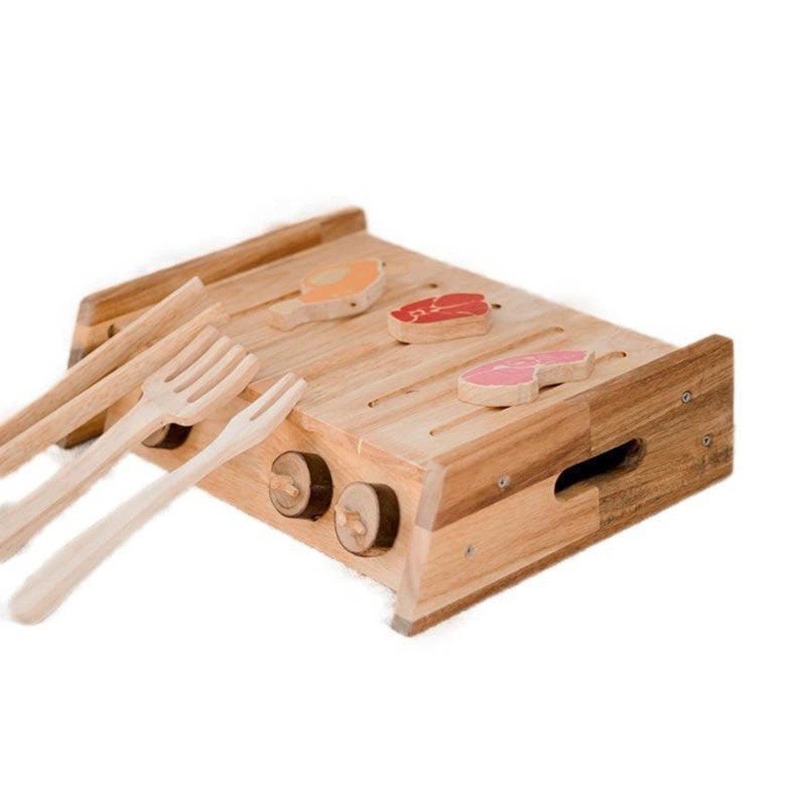 Kids Toys Qtoys Kids Kitchens | Wooden Bbq