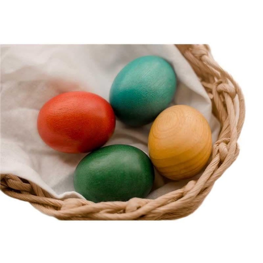 Kids Toys Qtoys Wooden Toys | Rainbow Jumbo Eggs - Set Of 6