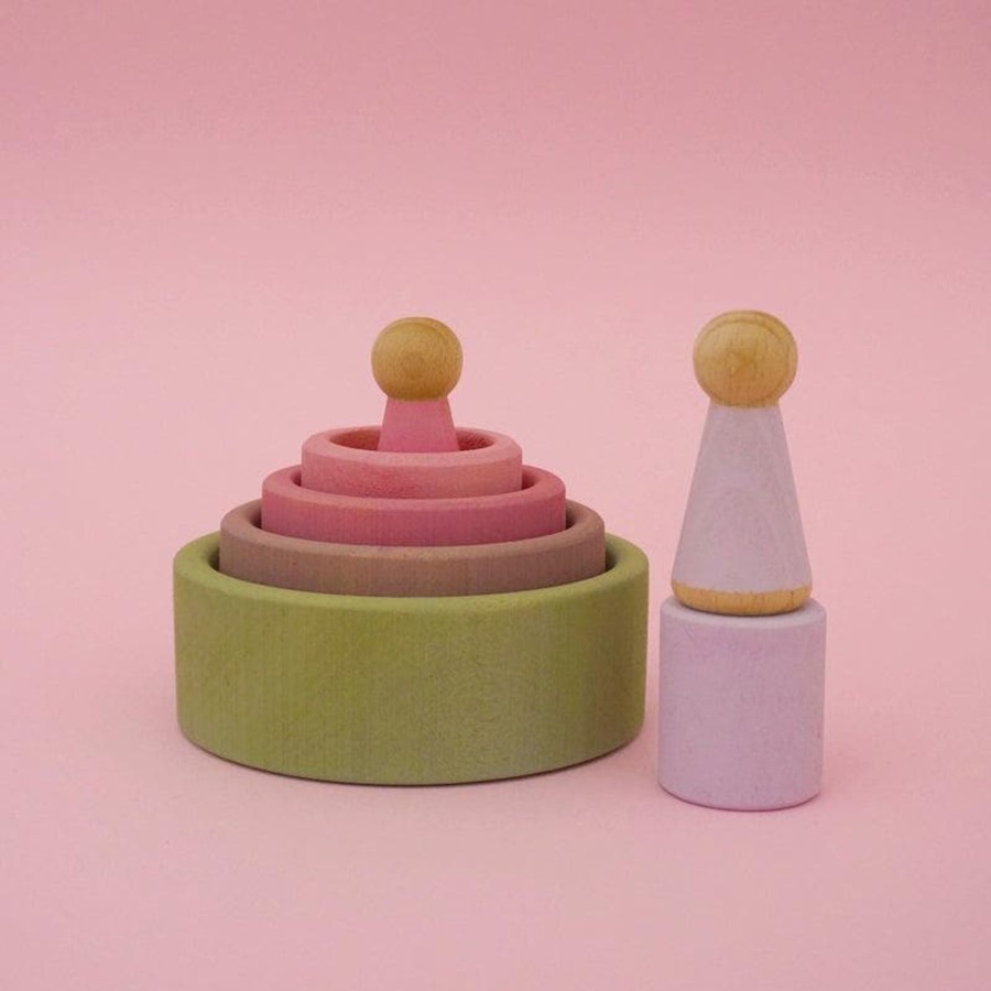 Kids Toys Euca Steiner/Waldorf Inspired | Stacking And Nesting Bowls Forest