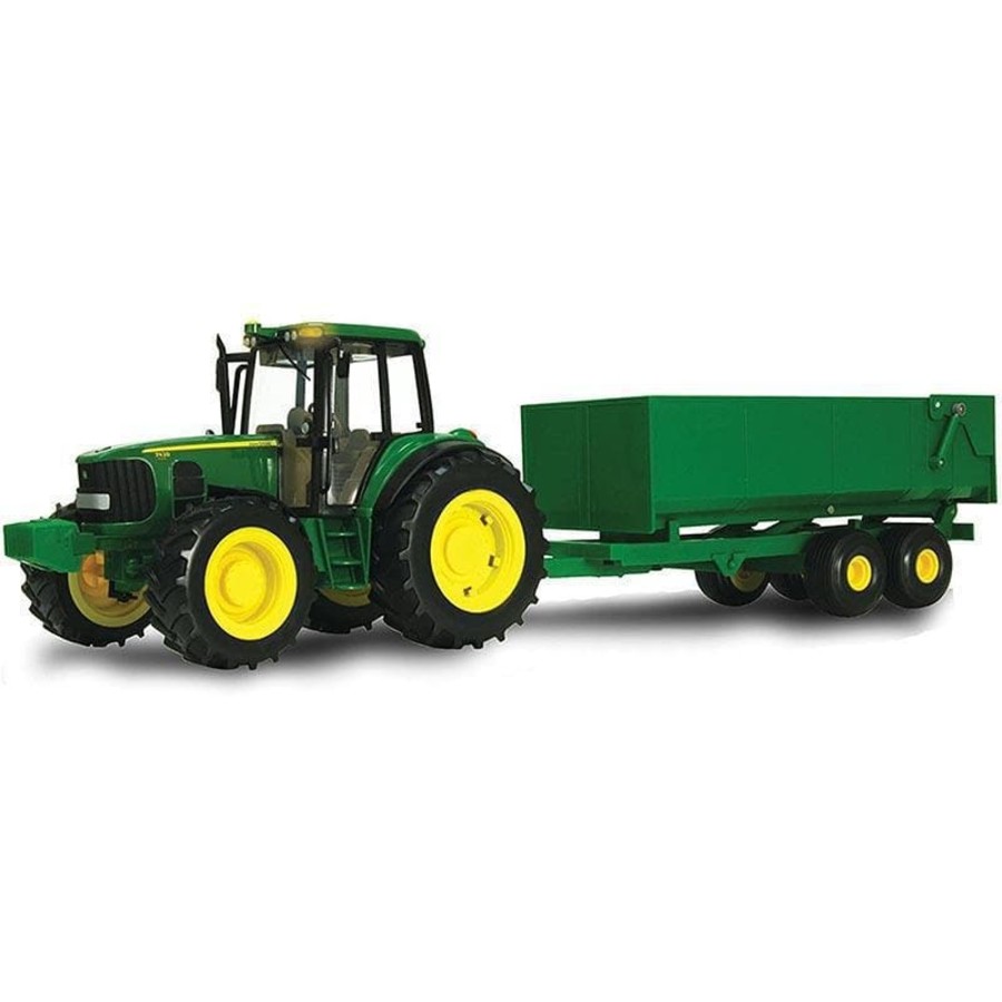 Kids Toys John Deere Construction Vehicle Toys | Big Farm Tractor With Wagon