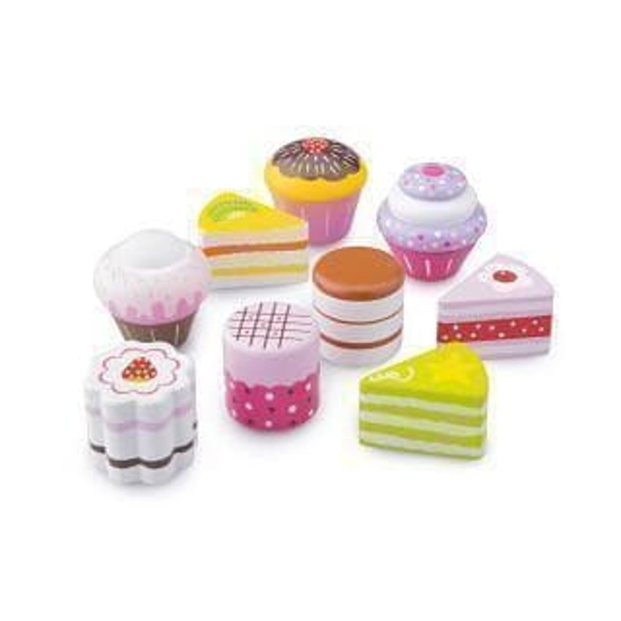 Kids Toys New Classic Toys Wooden Food Sets | Petit Four Cake Set