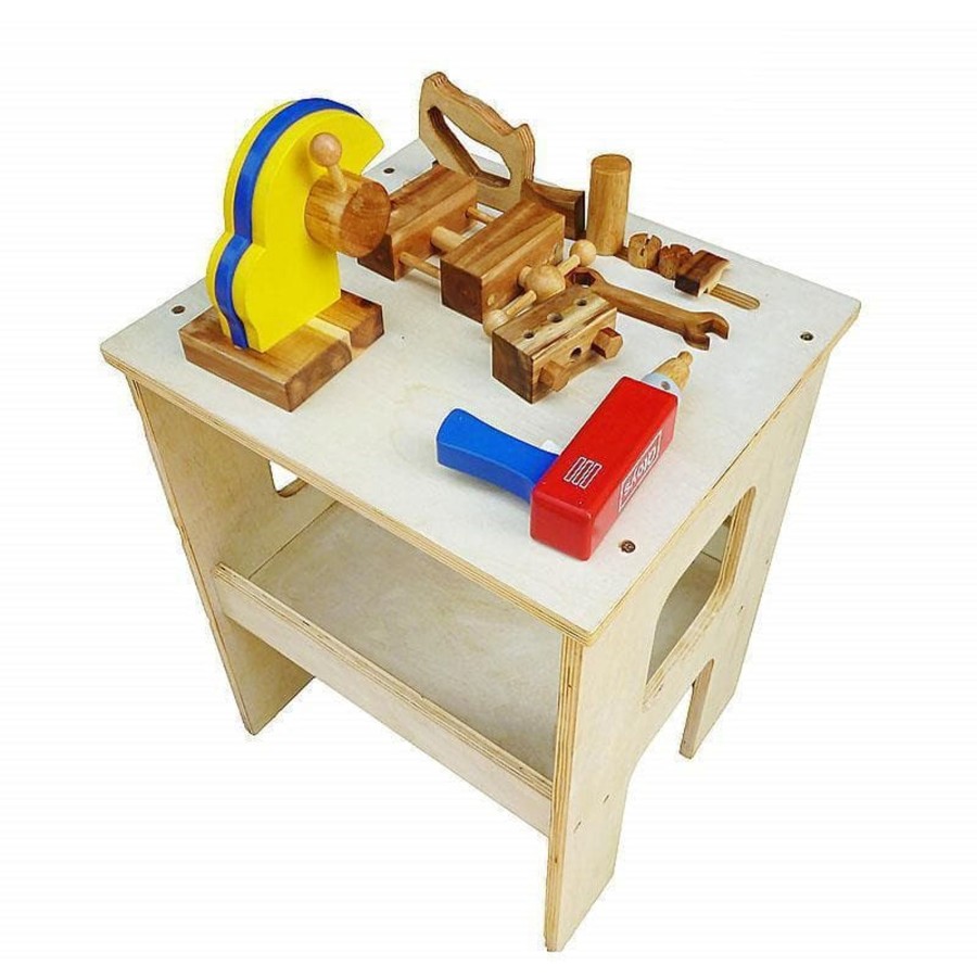 Kids Toys Qtoys Kids Tool Work Bench | Wooden Work Bench