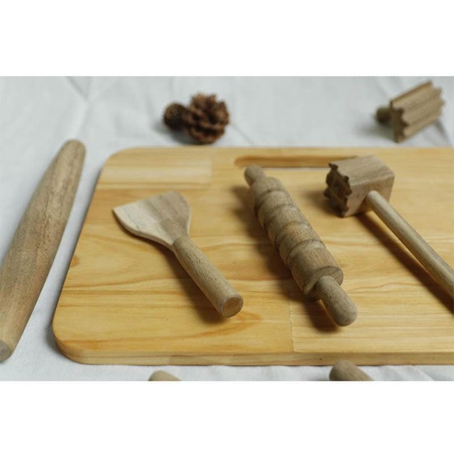 Kids Toys Qtoys Sensory Play | Wooden Play Dough Kit