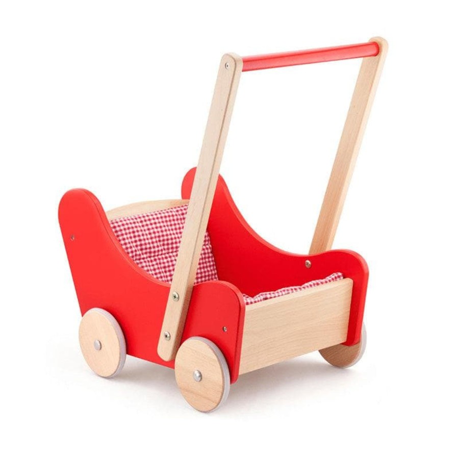 Kids Toys Viga Toys Role Play | Doll Buggy - Red