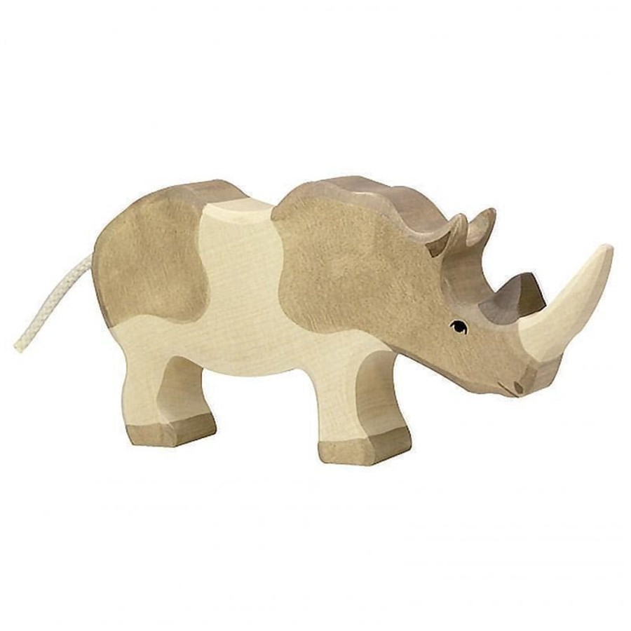 Kids Toys Holztiger Wooden Animals | Rhinoceros