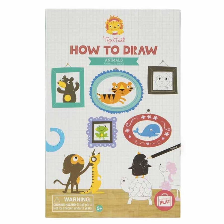 Kids Toys Tiger Tribe Colour & Paint | How To Draw - Animals