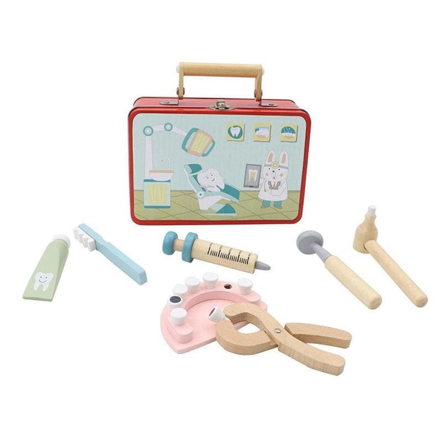 Kids Toys Kaper Kidz Doctors Kits | Dentist Playset In Tin Case