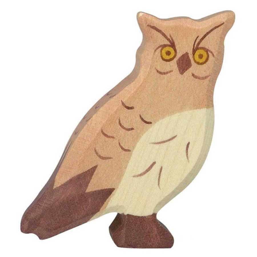 Kids Toys Holztiger Animal Figurines | Eagle Owl