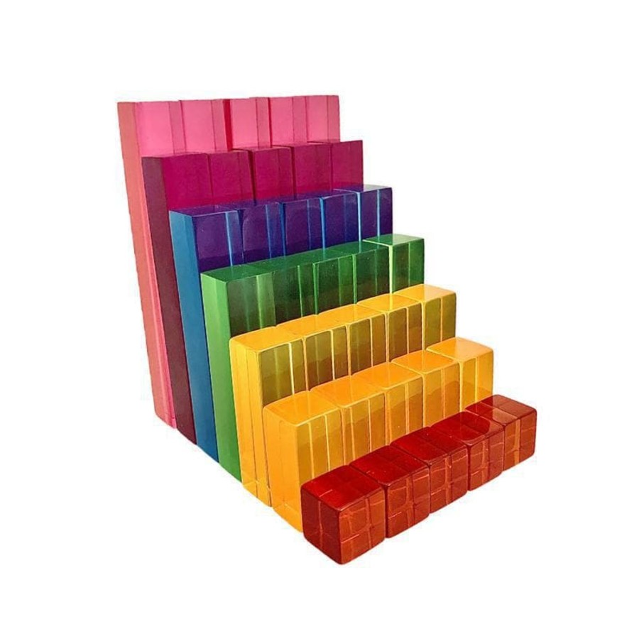 Kids Toys Papoose Gem Blocks | Lucite Step Set/35Pc