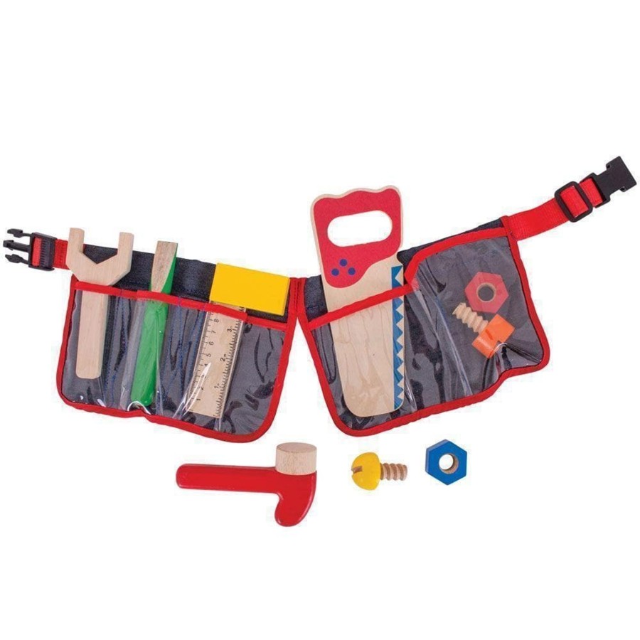 Kids Toys Bigjigs Wooden Toys | Wooden Tool Belt