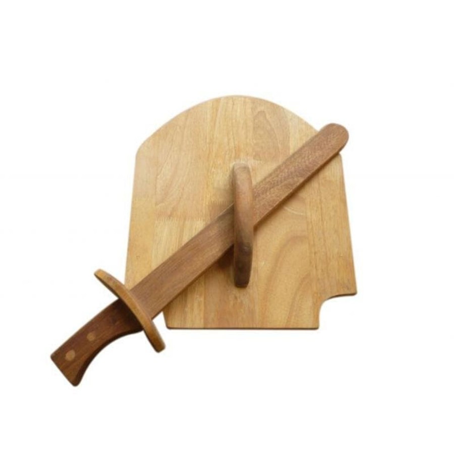 Kids Toys Qtoys Wooden Toys | Wooden Sword And Shield