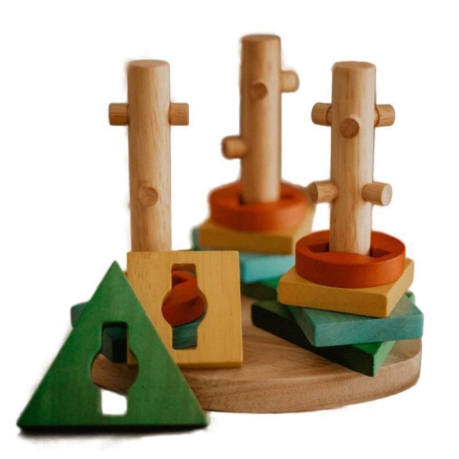 Kids Toys Qtoys Wooden Toys | Twisting Disk