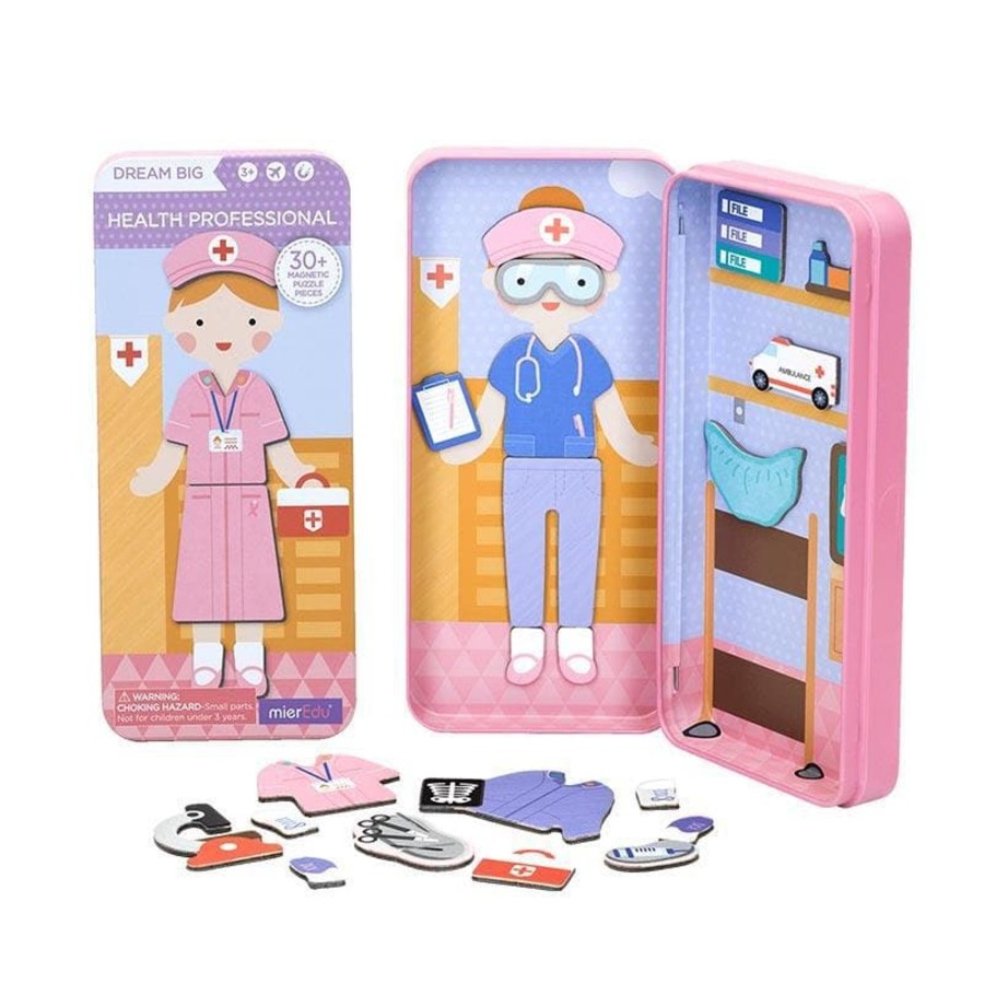 Kids Toys mierEdu Magnetic Play Sets | Magnetic Puzzle Box - Health Professional