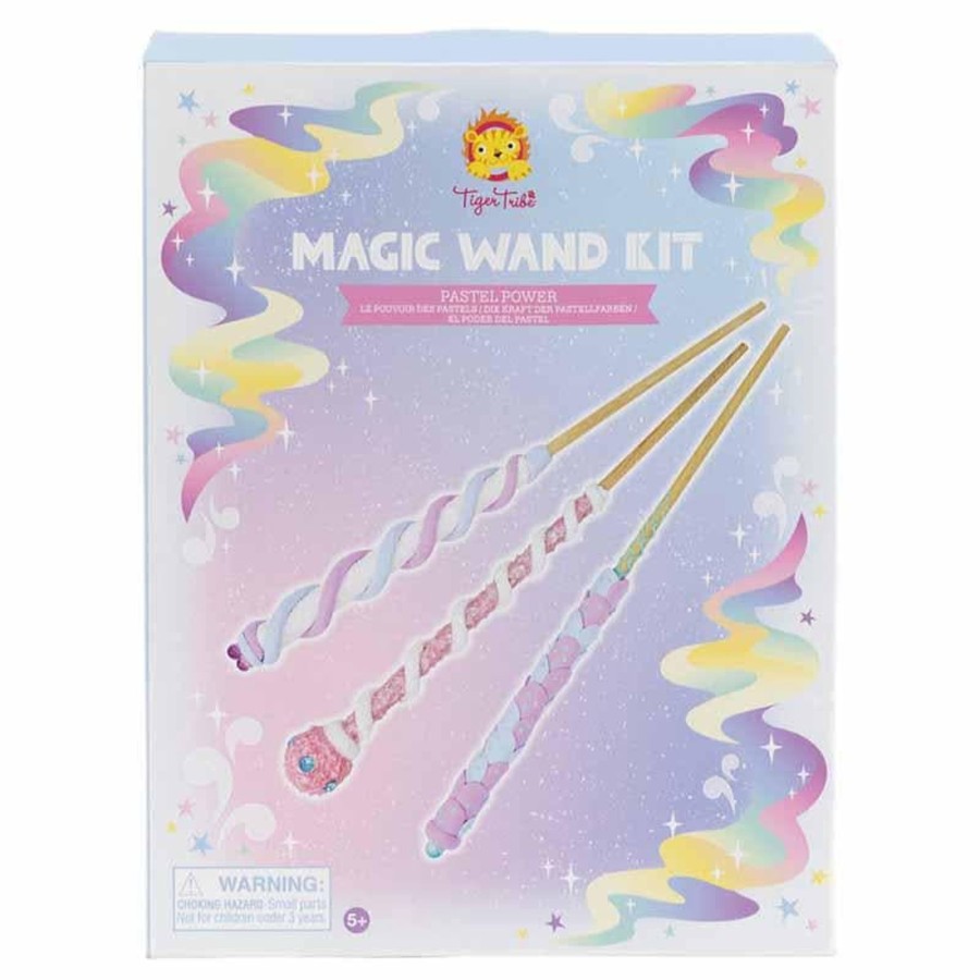 Kids Toys Tiger Tribe Colour & Paint | Magic Wand Kit - Pastel Power