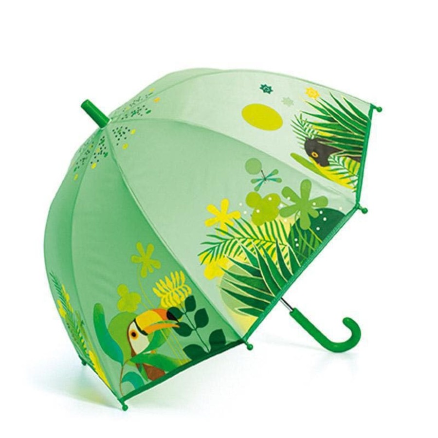 Kids Toys Djeco Kids Umbrellas | Tropical Jungle Child Umbrella