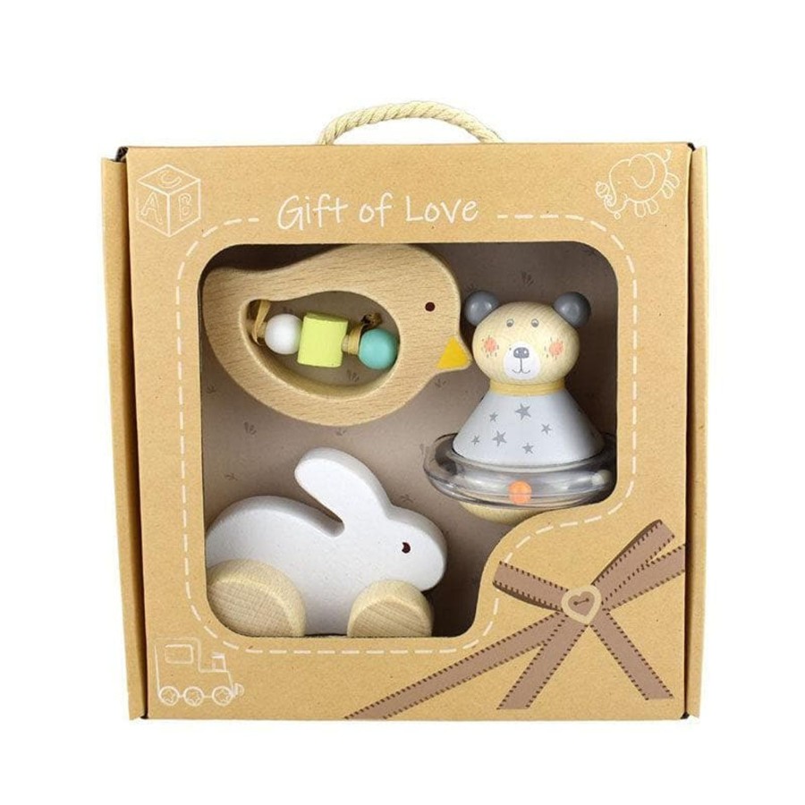 Babies & Toddlers Kaper Kidz Rattles | Calm And Breezy Baby Gift Set - Bunny Bird Bear