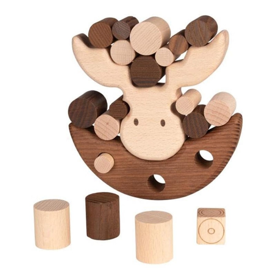 Kids Toys GOKI Fine Motor Skills Toys | Moose Balancing Game - Nature