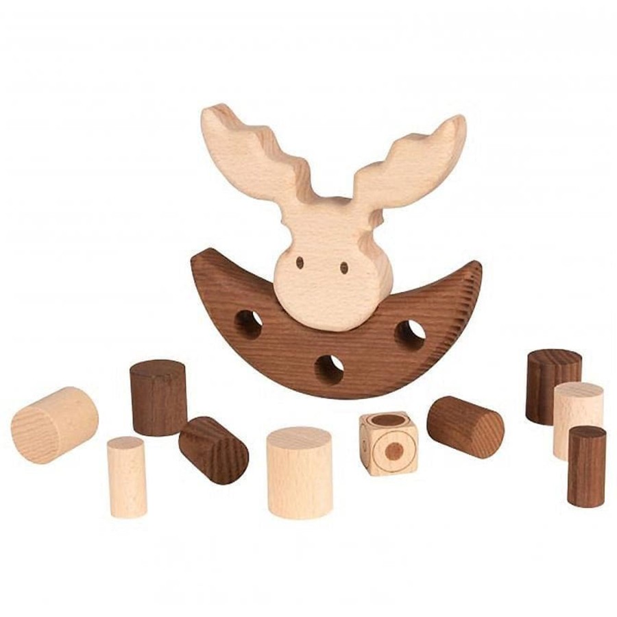 Kids Toys GOKI Fine Motor Skills Toys | Moose Balancing Game - Nature