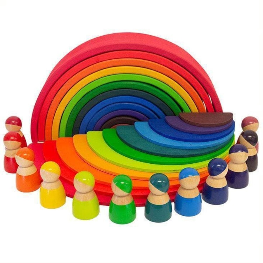 Kids Toys My Happy Helpers Wooden Rainbows | Wooden Rainbow Starter Pack