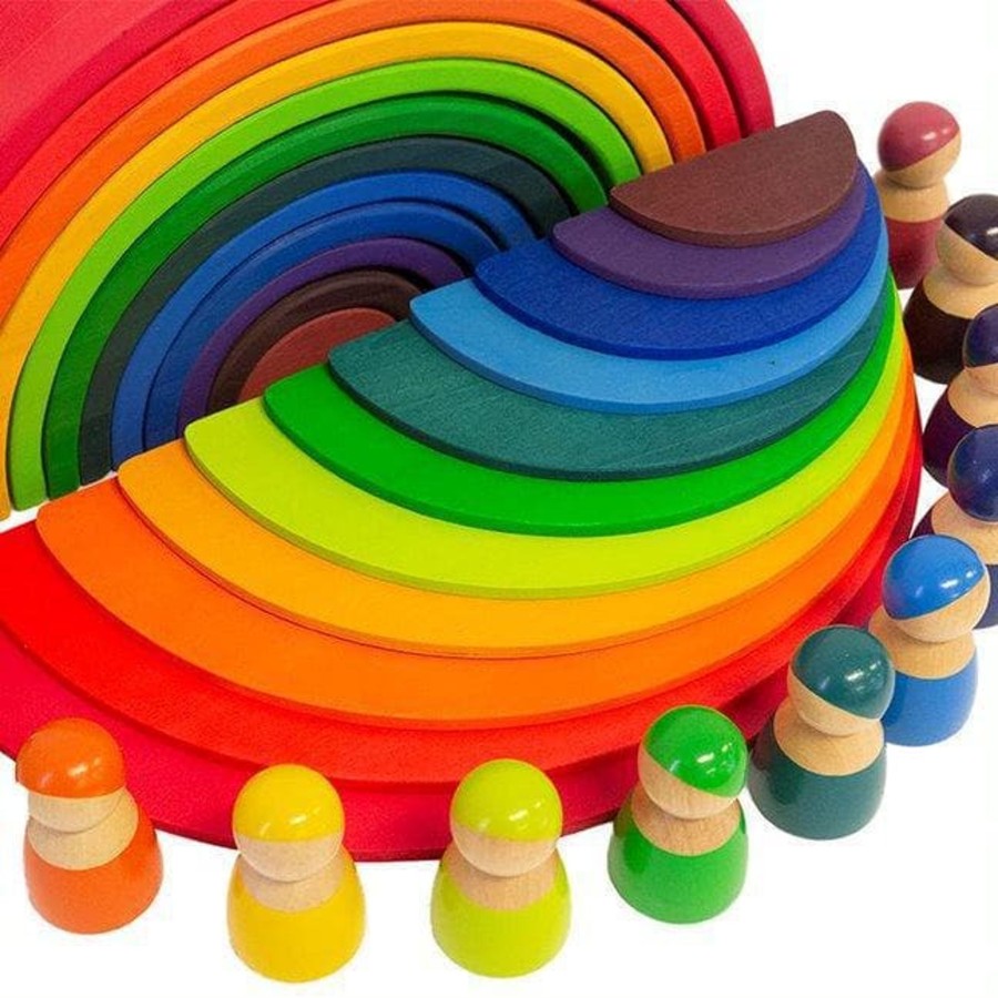 Kids Toys My Happy Helpers Wooden Rainbows | Wooden Rainbow Starter Pack