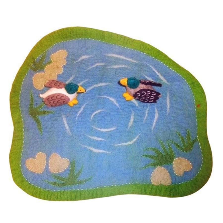 Kids Toys Papoose Felt Toys | Duck Pond Mats With Two Ducks