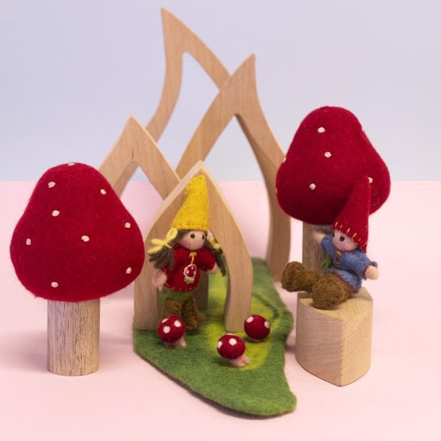 Kids Toys My Happy Helpers Steiner/Waldorf Inspired | Mushroom Adventure Play Scene