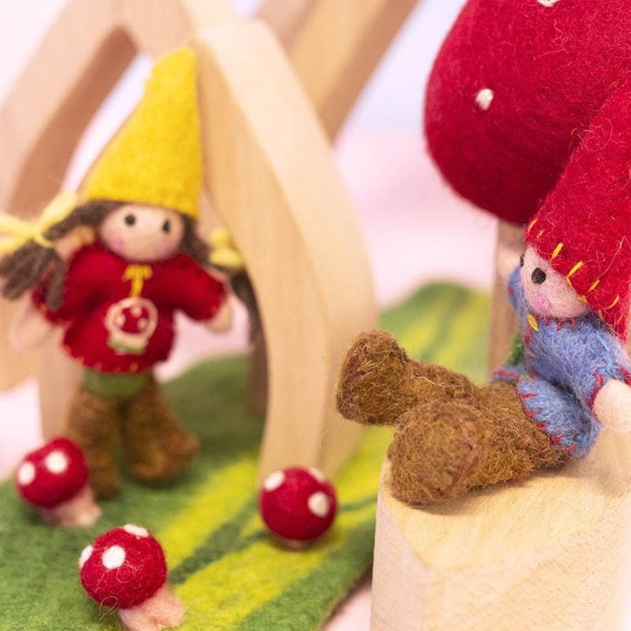 Kids Toys My Happy Helpers Steiner/Waldorf Inspired | Mushroom Adventure Play Scene