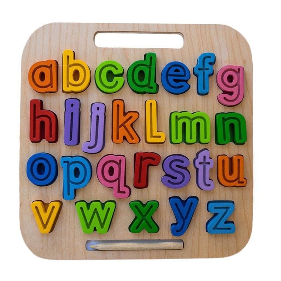 Kids Toys Kiddie Connect Literacy & Language | Handcarry Abc (Lowercase) Trace Puzzle