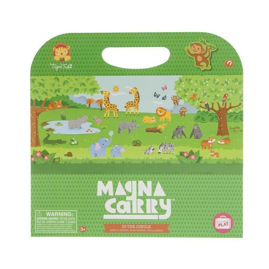 Kids Toys Tiger Tribe Magnetic Play Sets | Magna Carry In The Jungle Playbook