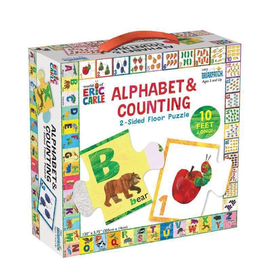 Kids Toys Briarpatch Flashcards | The World Of Eric Carle 2-Sided Alphabet & Counting Puzzle