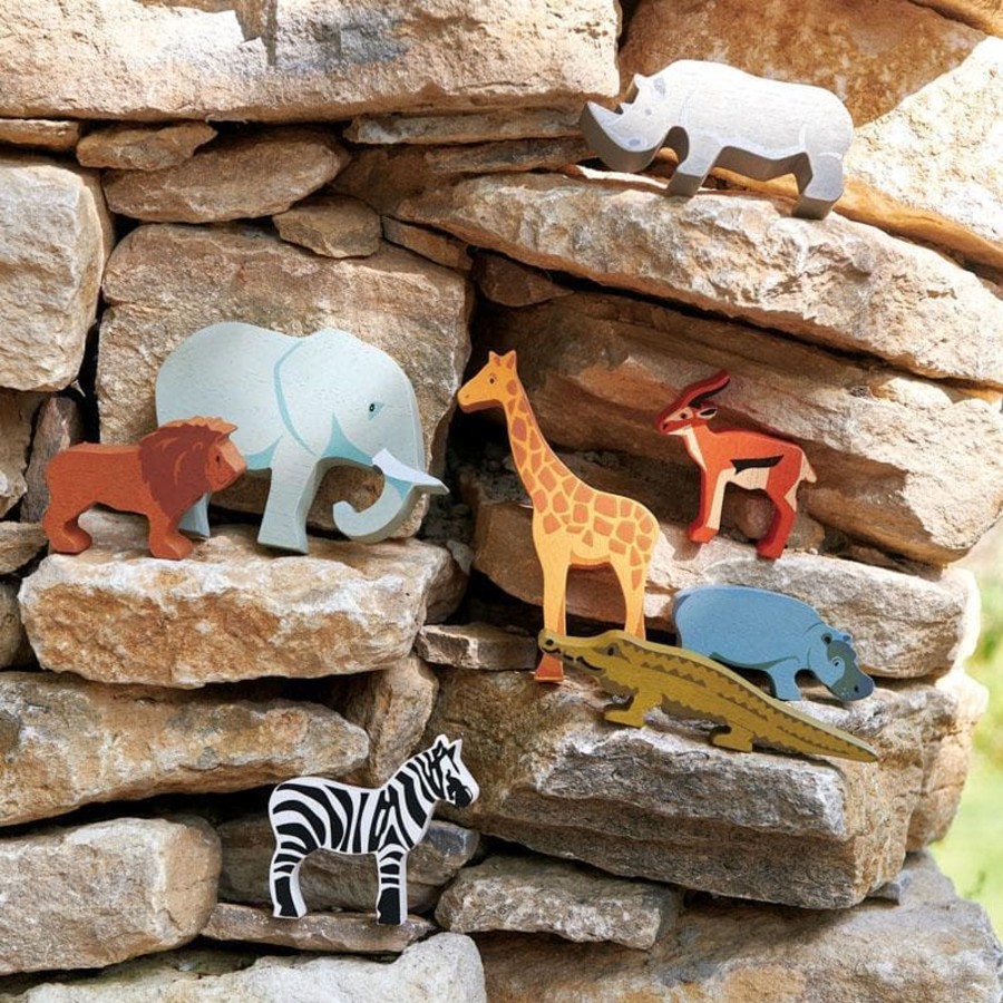 Kids Toys Tender Leaf Toys Wooden Animals | Giraffe Wooden Animal