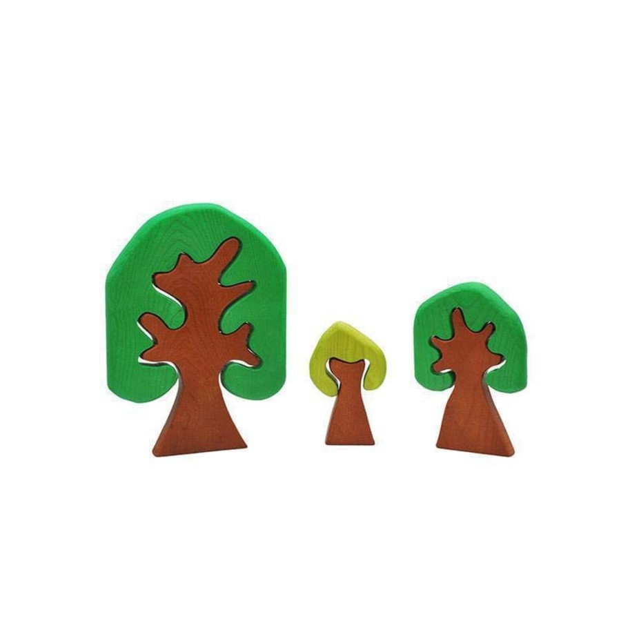 Kids Toys Qtoys Small World Play | Coloured Wooden Trees