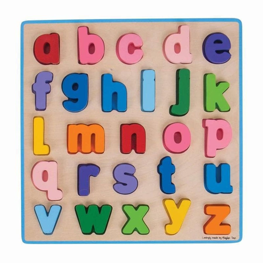 Kids Toys Bigjigs Literacy & Language | Chunky Alphabet Puzzle Lowercase