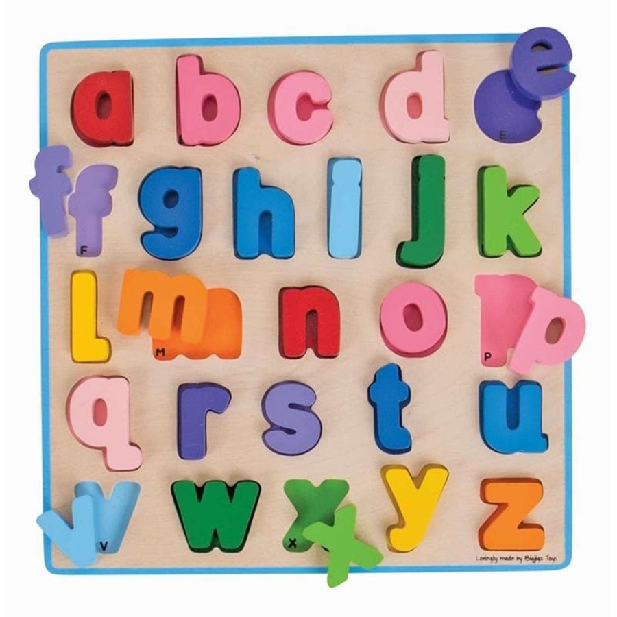 Kids Toys Bigjigs Literacy & Language | Chunky Alphabet Puzzle Lowercase