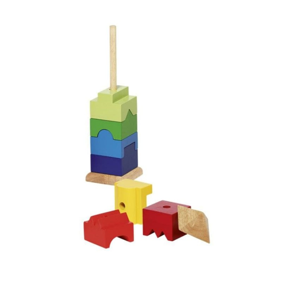 Kids Toys GOKI Wooden Rainbows | Stacking Tower